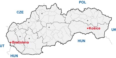 Քարտեզ Հանդիպում Սլովակիա
