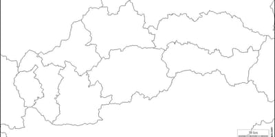 Քարտեզ Սլովակիայի դատարկ 